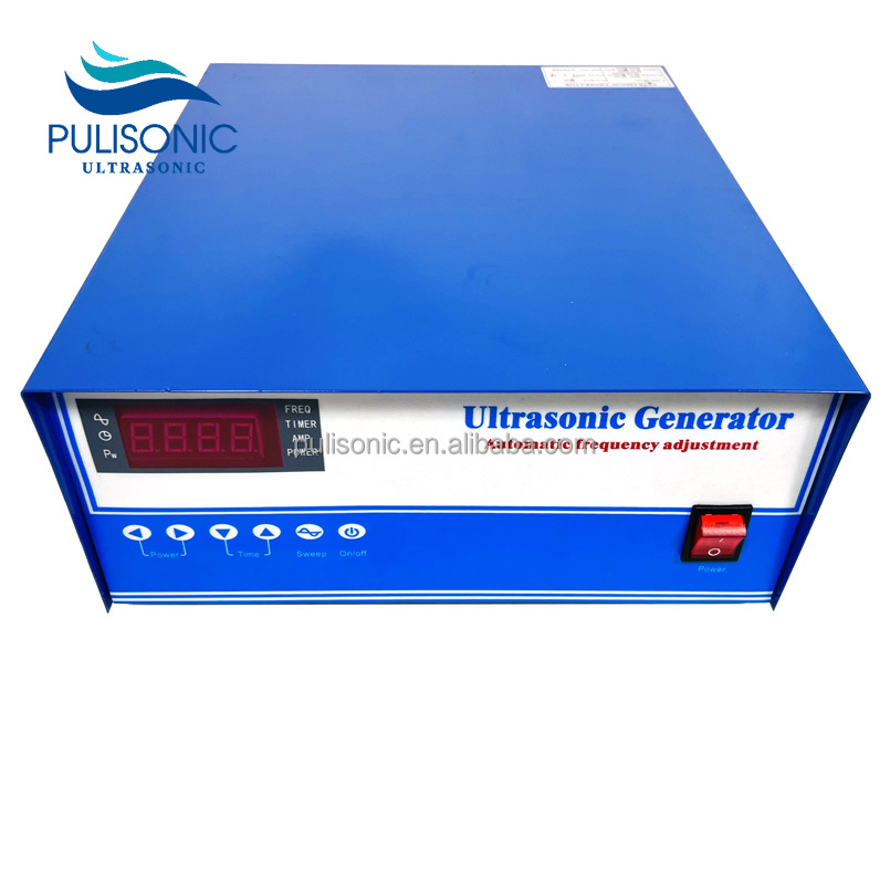 15000W RS485 Network Ultrasonic Cleaning Generator 25khz-40khz Frequency Adjustable For Programmable Cleaning System Equipment