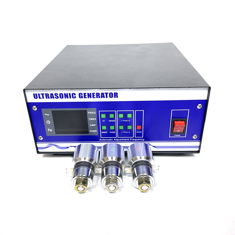 Electronic Box Ultrasound Generator Supply 2000W 17KHZ-25KHZ Variable Frequency Ultrasonic Generator Digital Piezoelectric Control